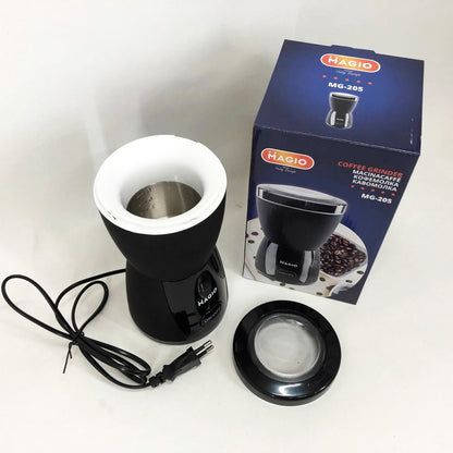 Кофемолка MAGIO MG-205 200 Вт, Кофемолка бытовая электрическая, Портативная кофемолка, Измельчитель кофе