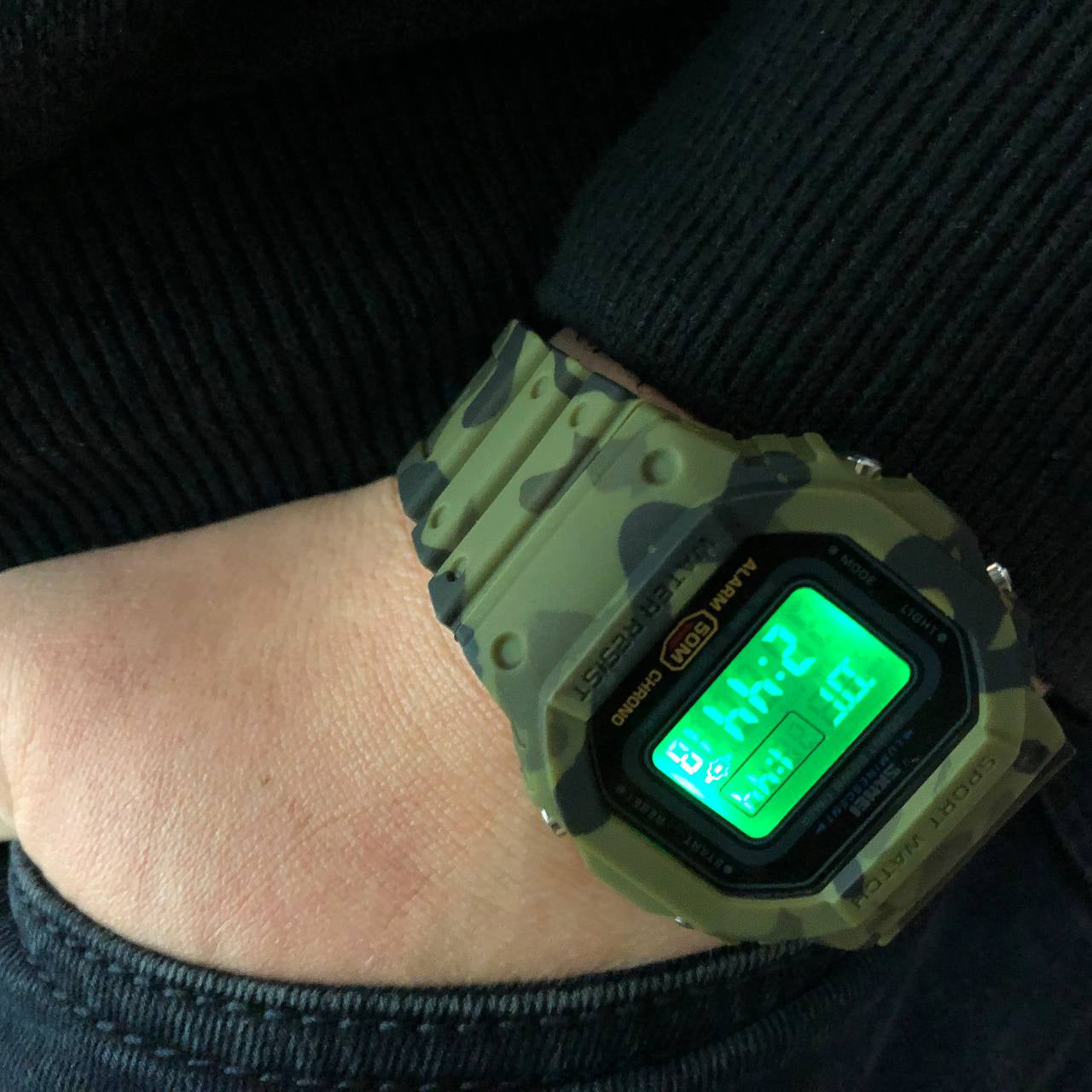 Часы наручные мужские SKMEI 1628CMGN, тактические часы, часы армейские оригинал, часы для мужчины