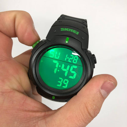Часы наручные мужские SKMEI 1068GN, водонепроницаемые мужские часы, часы мужские спортивные