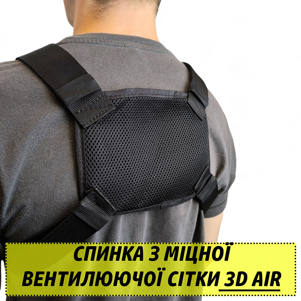 Тактична сумка нагрудна з патч-панеллю, чоловіча розвантажувальна сумка, розвантаження жилет