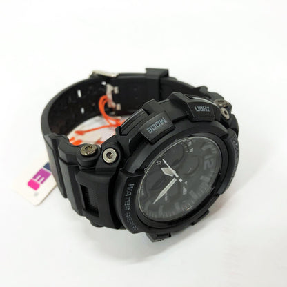 Часы наручные мужские SKMEI 1343BK BLACK, часы тактические противоударные. Цвет: черный