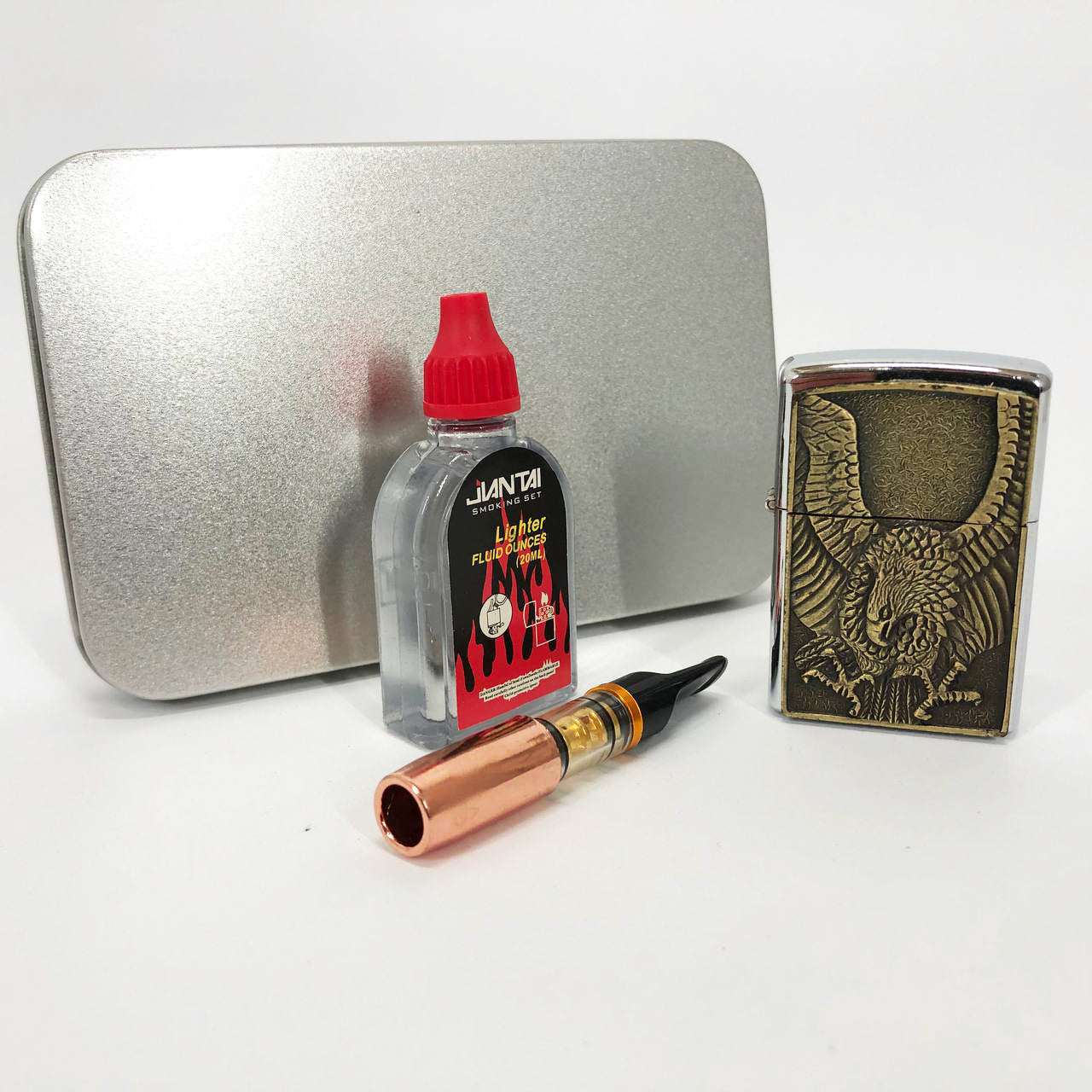 Зажигалка бензиновая в подарочной коробке N13, подарочные прикольные зажигалки, подарок зажигалка парню