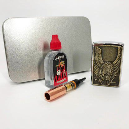 Зажигалка бензиновая в подарочной коробке N13, подарочные прикольные зажигалки, подарок зажигалка парню