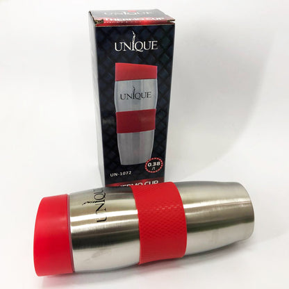 Термокружка UNIQUE UN-1072 0.38 л, Термос из нержавейки металлический, Термосы для фитнеса. Цвет: красный