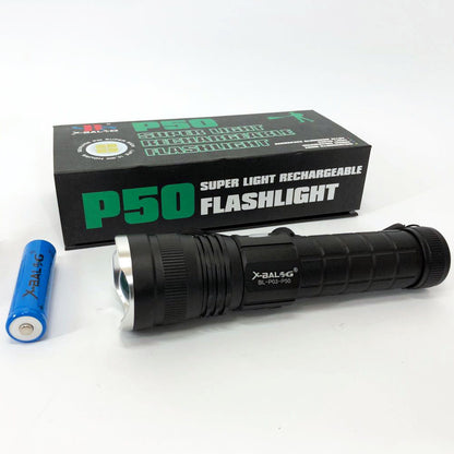 Фонарик ручной тактический Bailong BL-P03-P50, водонепроницаемый фонарик, ручной фонарик led