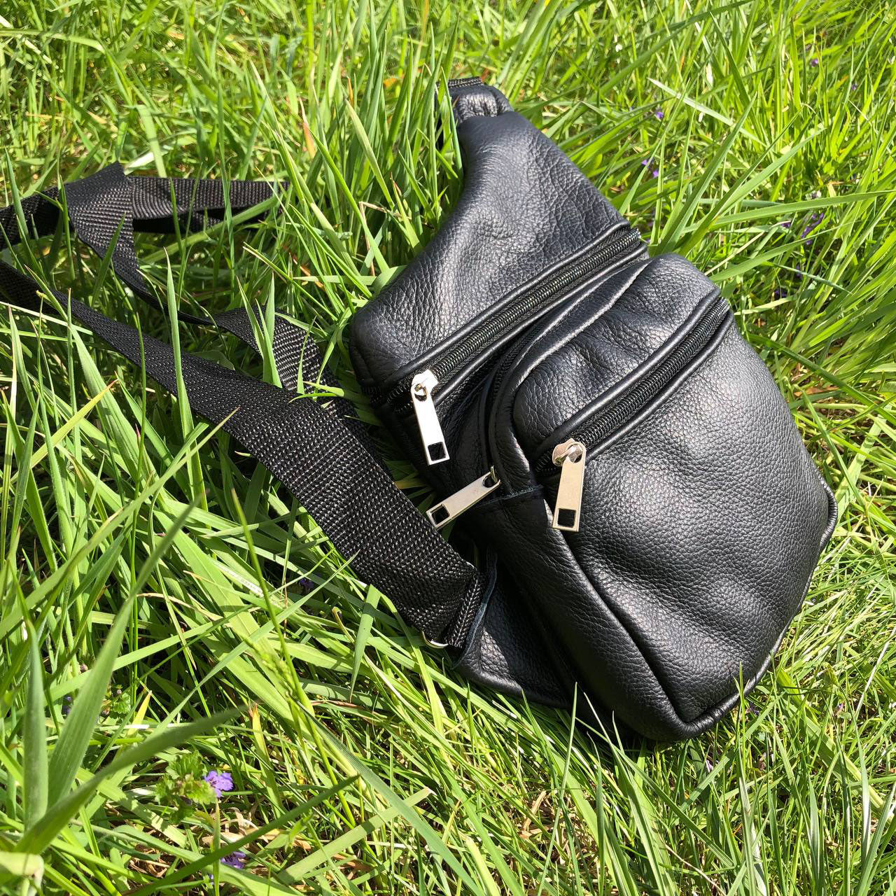 Мужская сумка из натуральной кожи, тактическая сумка - мессенджер черная, тактическая сумка на грудь