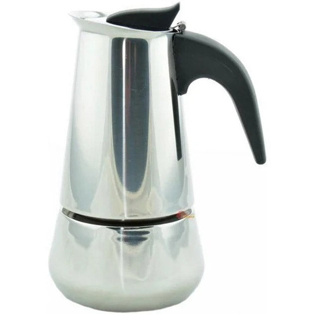 Кофеварка гейзерная из нержавеющей стали UNIQUE UN-1901 180 мл, Гейзер для варки кофе гейзерная кофеварка