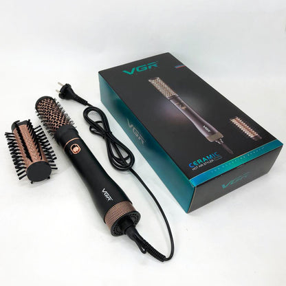 Фен расческа VGR V-559 для завивки и сушки волос керамическое покрытие 2 скорости 2 насадки