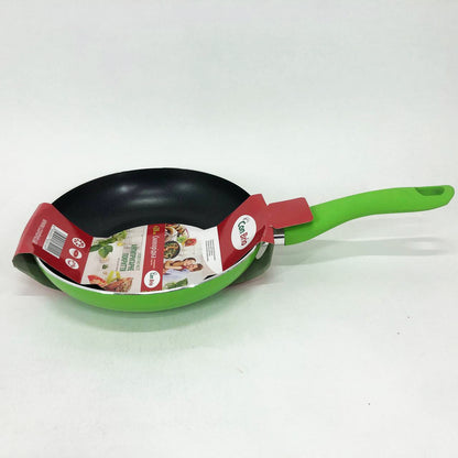 Сковорода Con Brio CB-2014 с антипригарным покрытием Pfluon 20 см. Цвет: зеленый