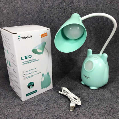 Настольная лампа TaigeXin LED TGX 792, Настольная лампа на гибкой ножке, лампа сенсорная. Цвет: зеленый