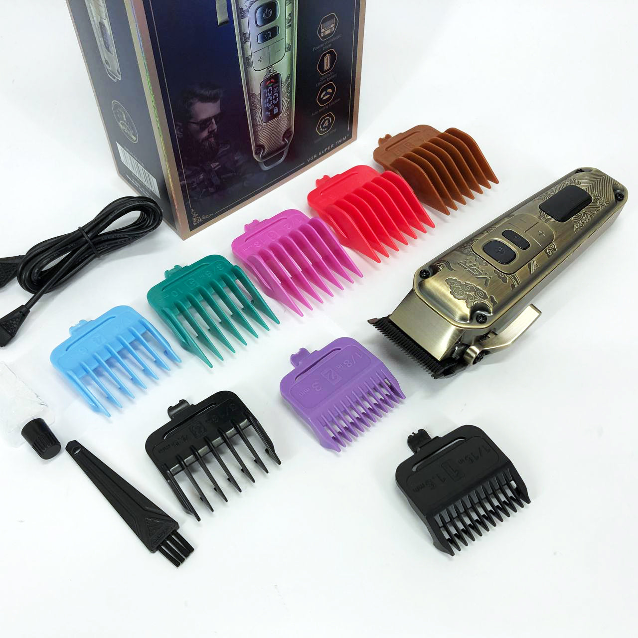 Машинка для стрижки волос триммер для бороды VGR V-005, Окантовочная машинка, Подстригательная машинка