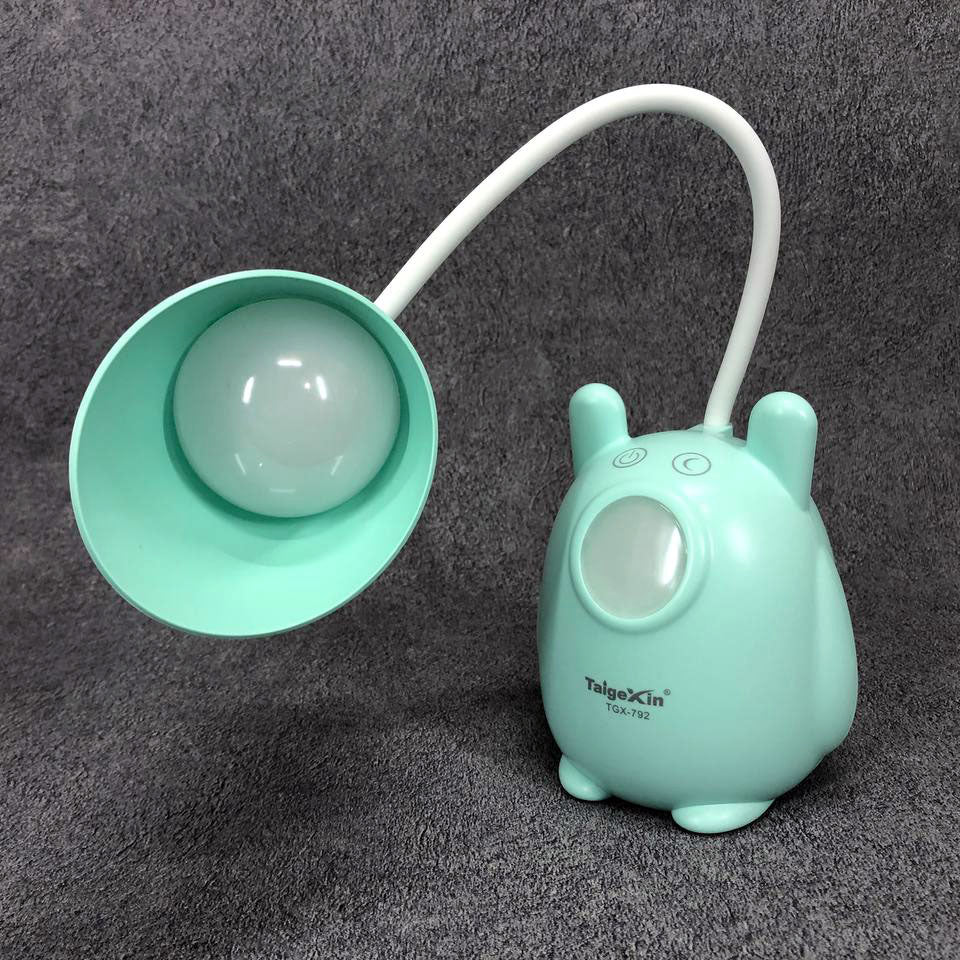 Настольная лампа TaigeXin LED TGX 792, Настольная лампа на гибкой ножке, лампа сенсорная. Цвет: зеленый