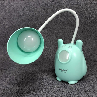 Настольная лампа TaigeXin LED TGX 792, Настольная лампа на гибкой ножке, лампа сенсорная. Цвет: зеленый