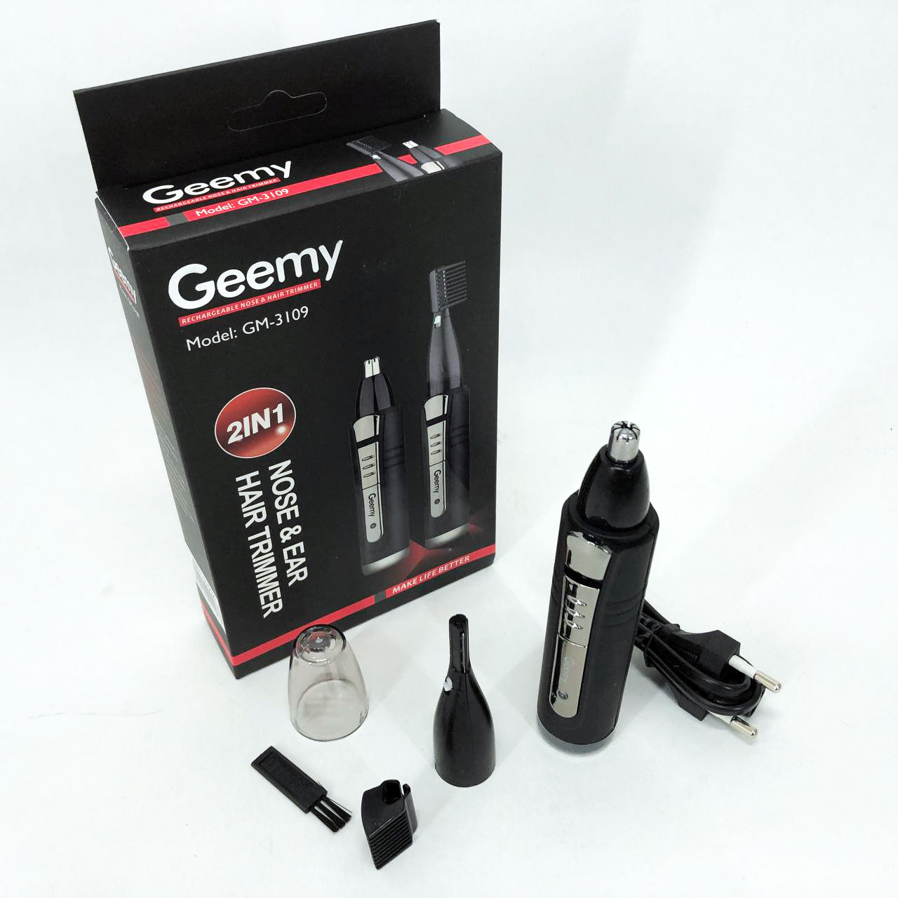 Триммер GEMEI GM-3109 2в1, триммер беспроводной, машинка мужская для бритья, беспроводная электробритва