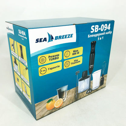 Блендер SeaBreeze SB-094, Блендер для молочных коктейлей, Блендер измельчитель, Блендер для дома