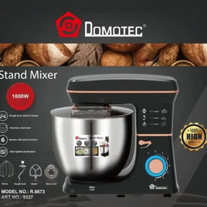 Настольный миксер-тестомес планетарный Domotec R 6673 12 л, Планетарный комбайн Стационарный для дома