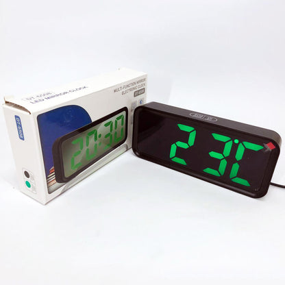 Часы настольные DT-6508 с будильником и USB зарядкой с зеленой подсветкой, лед часы настольные