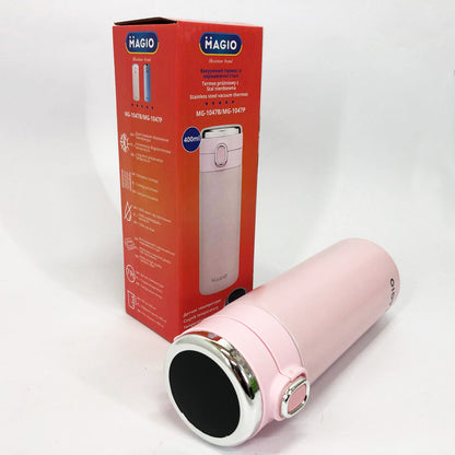 Термос SMART MAGIO MG-1047P вакуумный 400 мл, Термос с индикацией и датчиком температуры, Термос походный