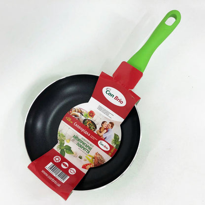 Сковорода Con Brio CB-2014 с антипригарным покрытием Pfluon 20 см. Цвет: зеленый