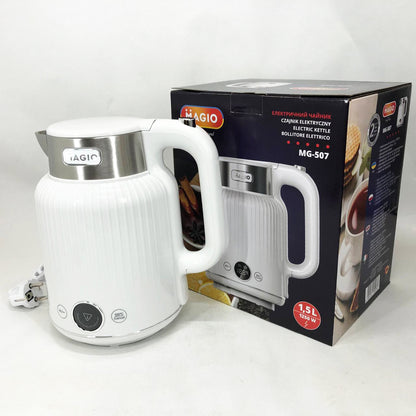Электрочайник Magio MG-507 1250 Вт, Хороший электрический чайник, Чайник електро, Бесшумный чайник