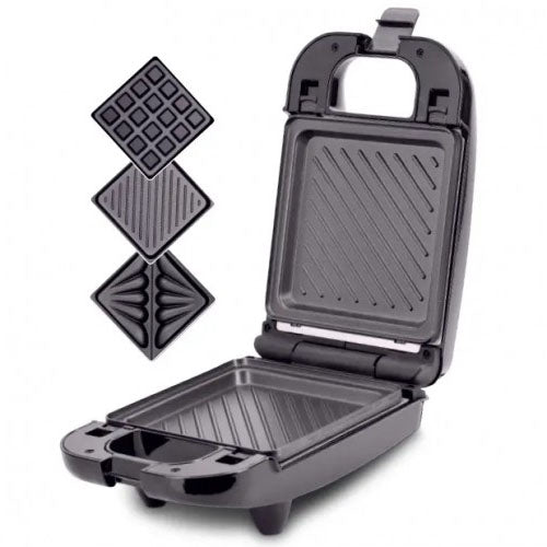 Мультимейкер (бутербродница-вафельница-гриль) Magio MG-363, Бутербродница 4в1, Сендвичница, Мультимейкер