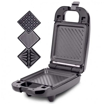 Мультимейкер (бутербродница-вафельница-гриль) Magio MG-363, Бутербродница 4в1, Сендвичница, Мультимейкер