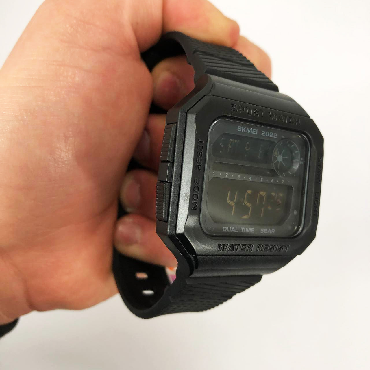 Часы наручные мужские SKMEI 2022BKBK, армейские часы противоударные, брендовые мужские часы