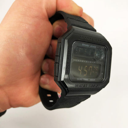 Часы наручные мужские SKMEI 2022BKBK, армейские часы противоударные, брендовые мужские часы