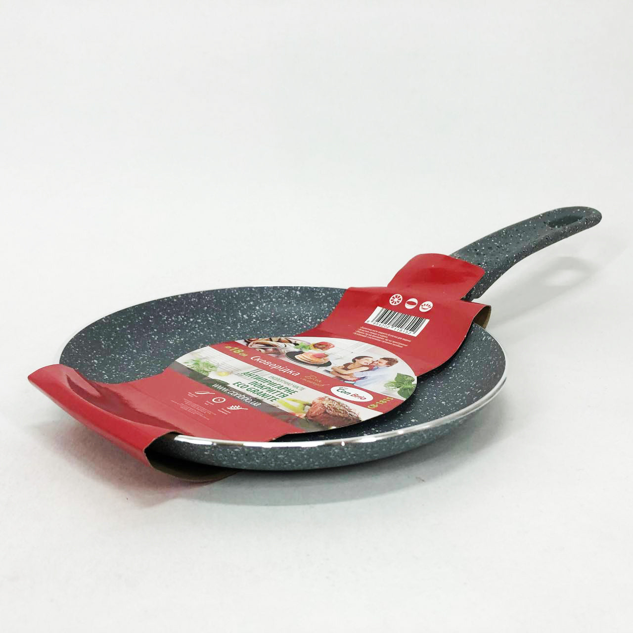 Сковорода для блинов Con Brio CB-1815 18 см, сковорода удобная на кухню, антипригарная сковорода