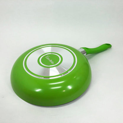 Сковорода с антипригарным покрытием XYLAN Con Brio CB-2614 26 см, сковорода с толстым дном. Цвет: зеленый