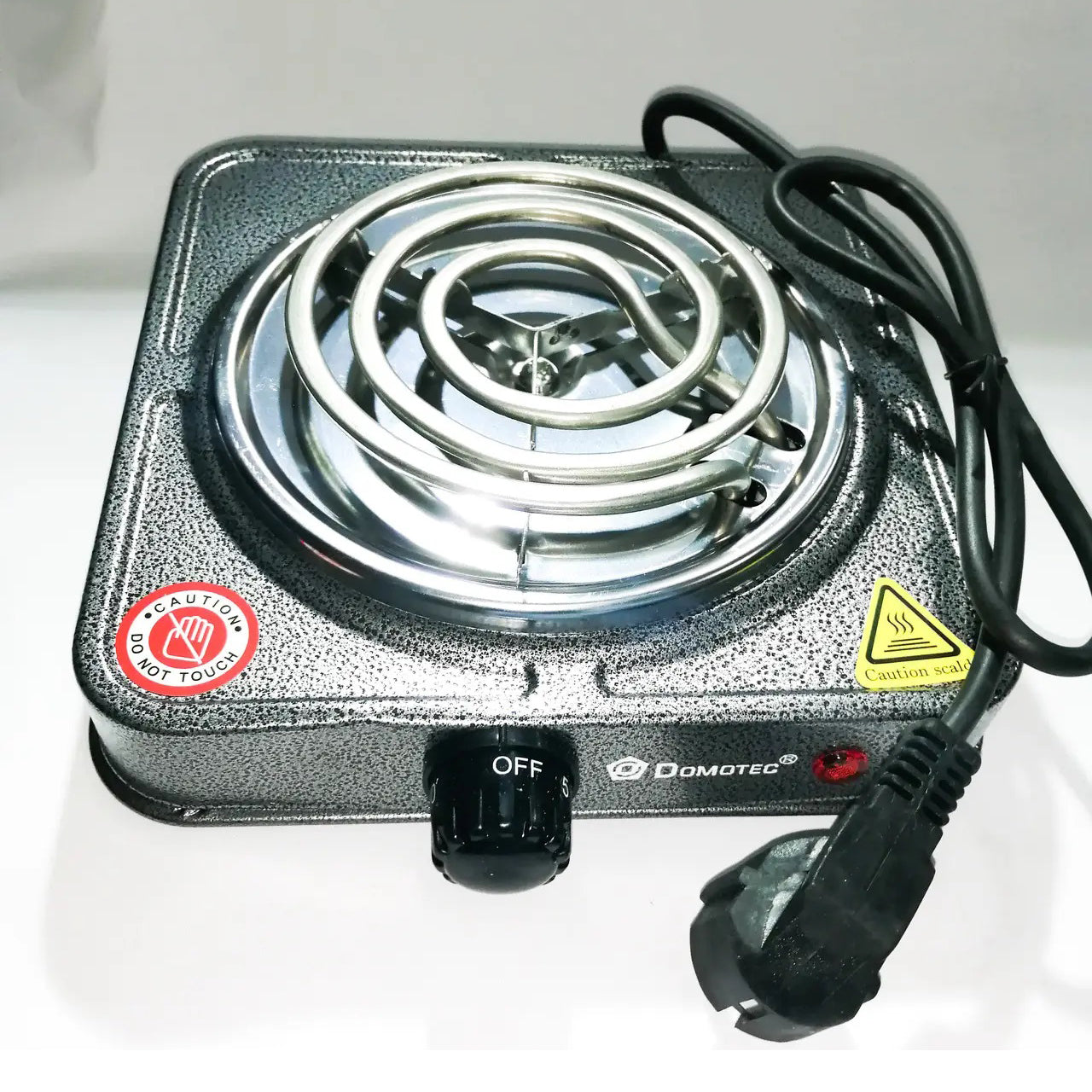 Электроплита спиральная плита настольная Domotec MS-5801 1000 Вт, Переносная компактная электроплита