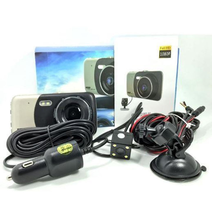 Видеорегистратор автомобильный MHZ DVR CT503 1080P с двумя камерами, Регистратор с камерой на машину