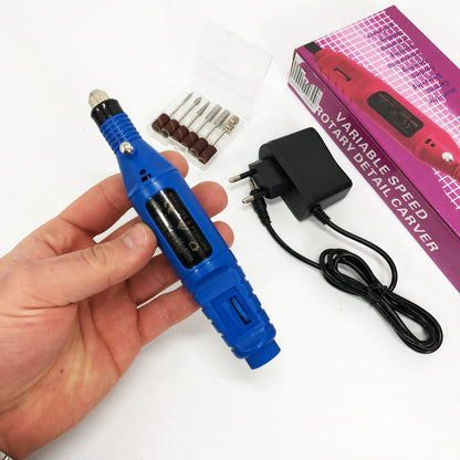 Ручний фрезер для нігтів SmartUs CBM-033 для манікюру та педикюру в домашніх умовах. Колір: синій