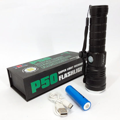 Фонарик ручной тактический Bailong BL-P03-P50, водонепроницаемый фонарик, ручной фонарик led