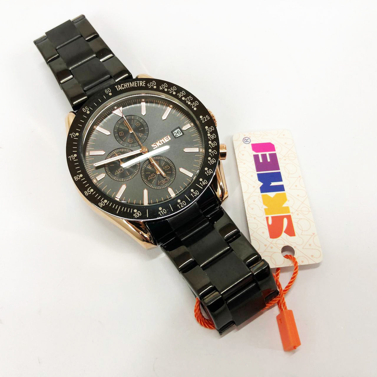 Часы наручные мужские SKMEI 9253RGBK, мужские круглые наручные часы, мужские часы стильные часы на руку