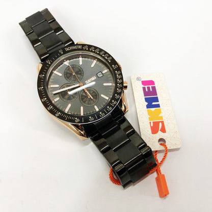 Часы наручные мужские SKMEI 9253RGBK, мужские круглые наручные часы, мужские часы стильные часы на руку