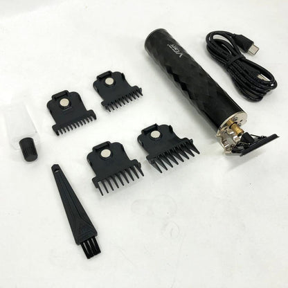 Машинка для стрижки с триммером VGR V-170 для волос, усов и бороды, беспроводная со сменными насадками