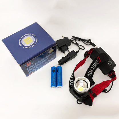 Налобный фонарь X-Balog BL-T07B-P90, мощный тактический налобный фонарик, водонепроницаемый фонарь