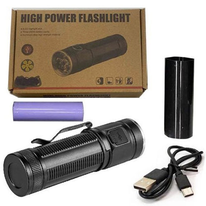 Ручний ліхтарик W5184-6XHP360, Супер яскравий ліхтарик, Суперпотужний пошуковий ручний ліхтар тактичний