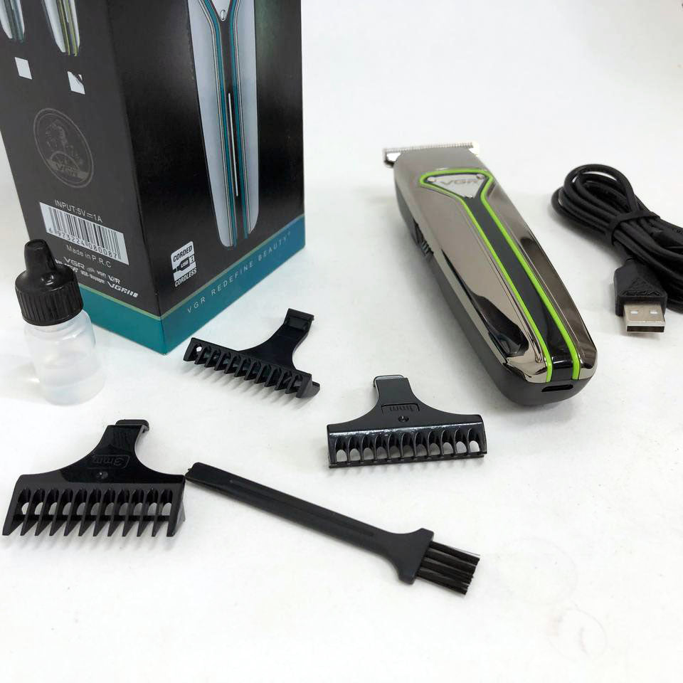 Профессиональная машинка триммер беспроводная для стрижки волос VGR V-008 Pro, машинка для стрижки головы