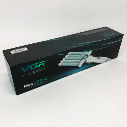 Плойка волна для волос VGR V-597 пять волн диаметр 16 мм с керамическим покрытием для кучеряшек и локонов