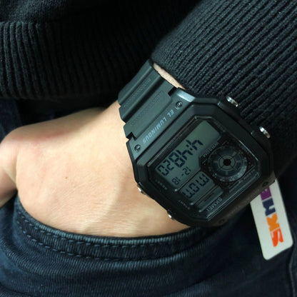 Часы наручные мужские SKMEI 1299BK, часы наручные электронные тактические, часы для военнослужащих