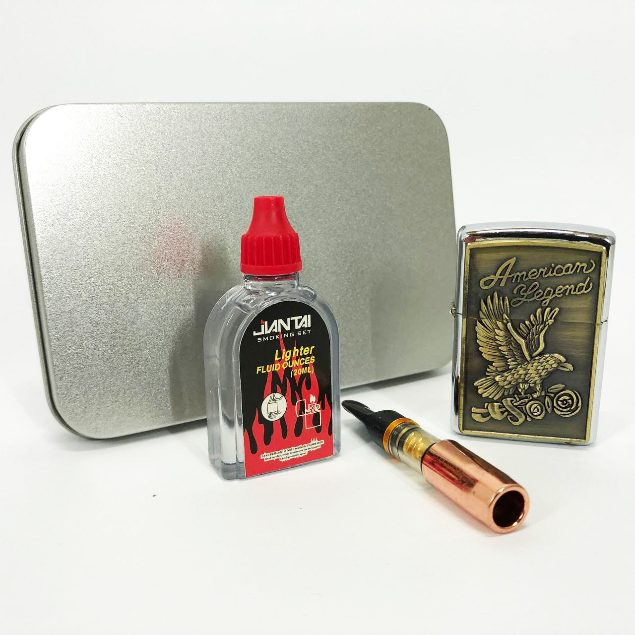 Зажигалка бензиновая в подарочной коробке N12, подарочные прикольные зажигалки, подарок зажигалка парню