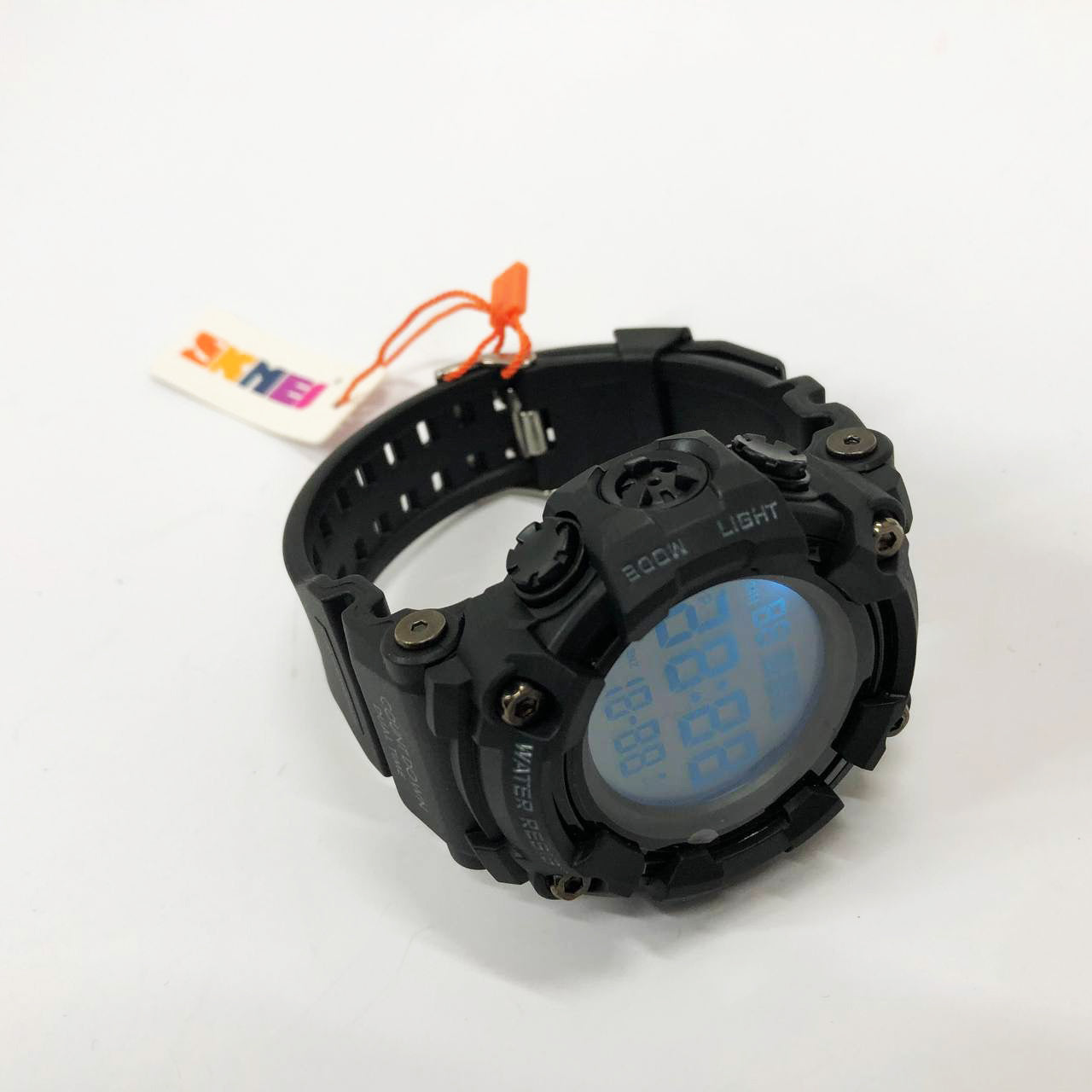 Часы наручные мужские SKMEI 1968BKWT BLACK-WHITE, часы армейские скмей. Цвет: черный с белым циферблатом