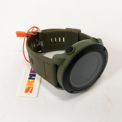 Часы наручные мужские SKMEI 2095AG, часы тактические противоударные, армейские часы. Цвет: зеленый