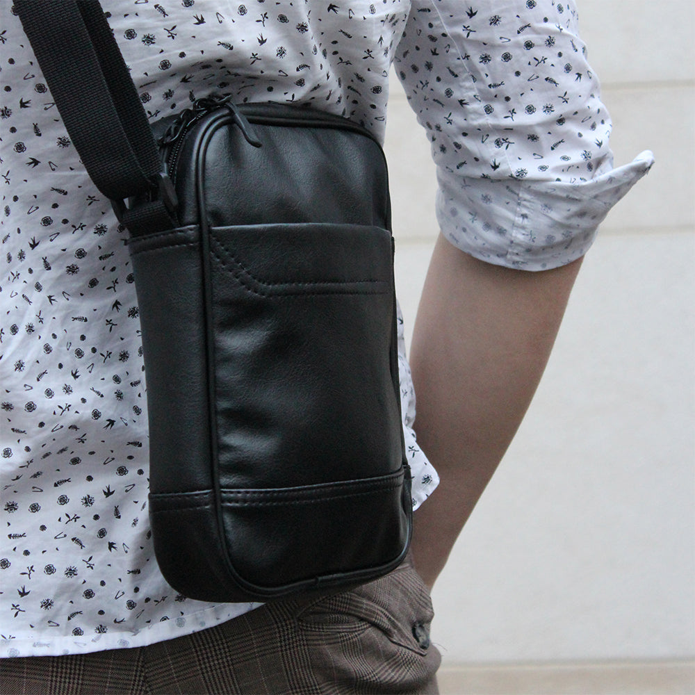 Мессенджер классический из эко кожи гладкой, Сумка через плечо кэжуал мужская, Деловая сумка мессенджер