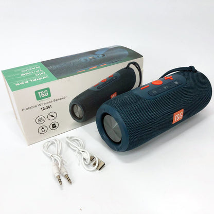 Портативная Bluetooth колонка TG341 со шнурком, Беспроводная колонка портативная мощная. Цвет: синий