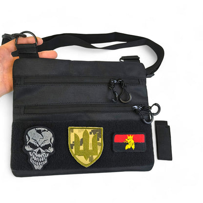 Тактический рюкзак через плечо, Нагрудная сумка мужская тактическая тканевая, Нагрудная сумка кобура