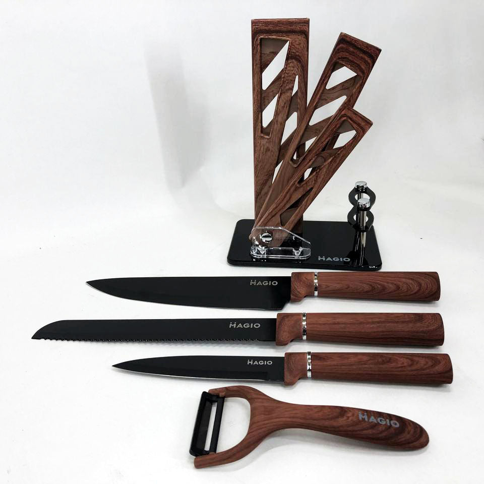 Набір ножів Magio MG-1095 5 предметів, Поварські кухонні ножі набір, Набір ножів для кухні