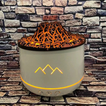 Увлажнитель воздуха Вулкан с эффектом пламени и подсветкой увлажнитель-ночник Аромадиффузор с подсветкой
